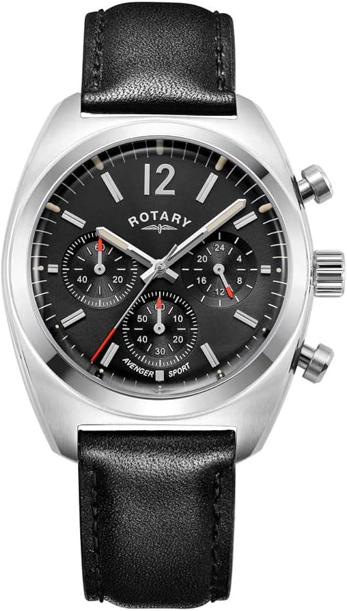 旋转复仇者运动计时男式手表, gs05485/65黑色表盘, 表带 : 亚马逊